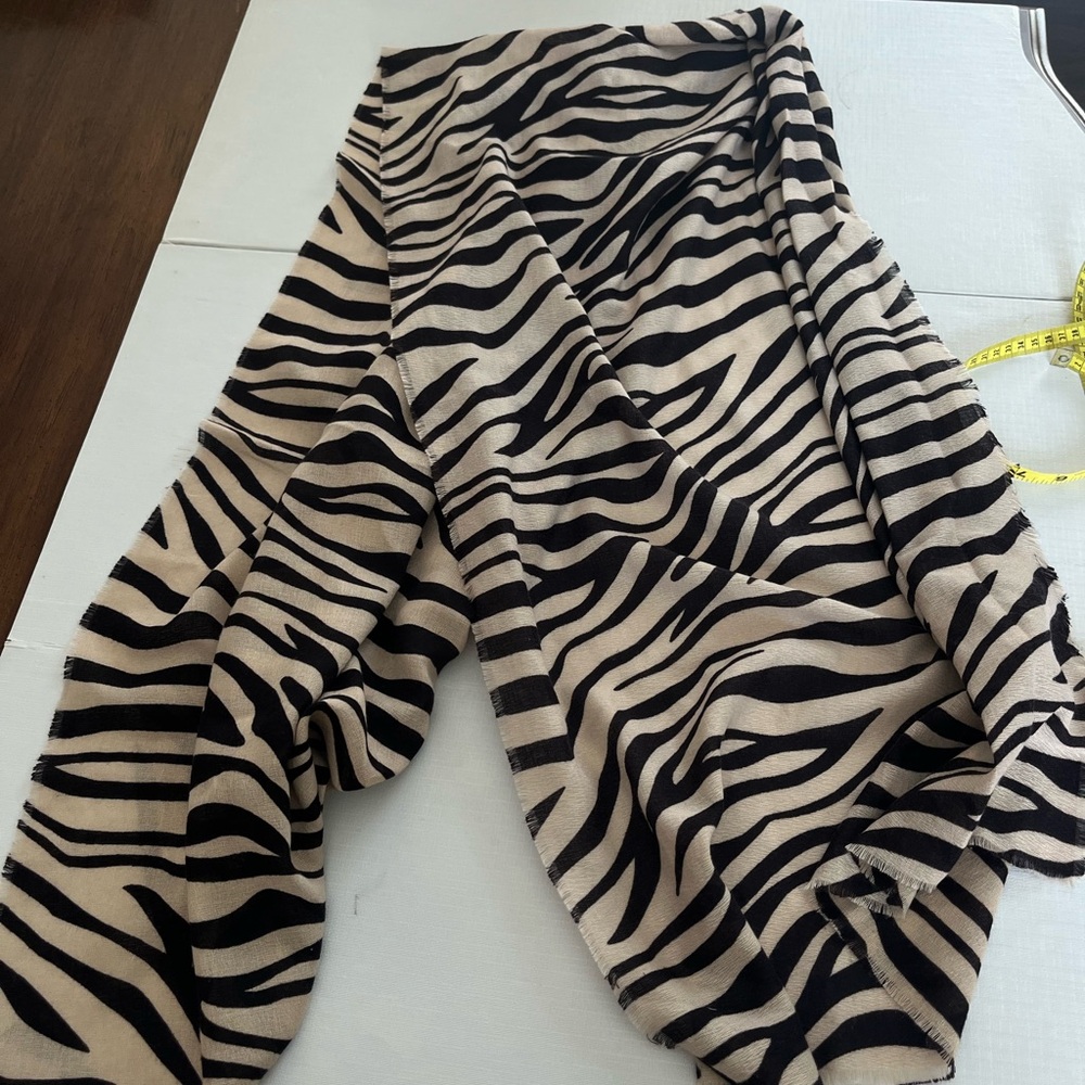 Black and Cream Zebra Print Fabric